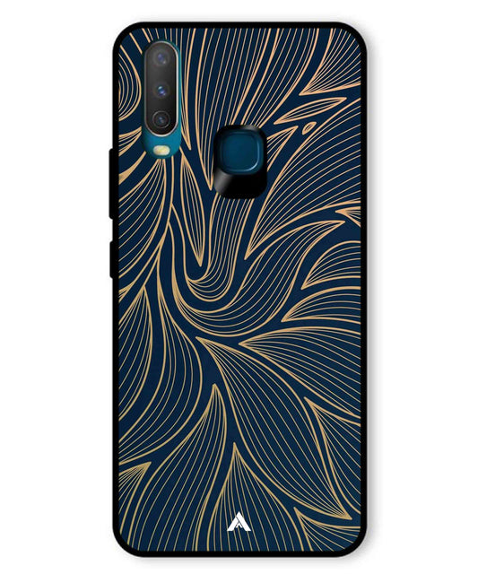 Stripe Pattern 18 Metal Back Cover Phone Case for Vivo Y12