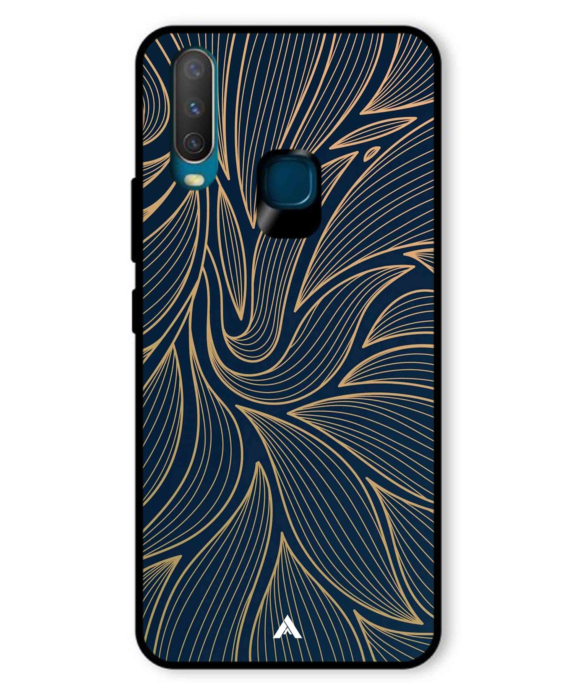 Stripe Pattern 18 Metal Back Cover Phone Case for Vivo Y17