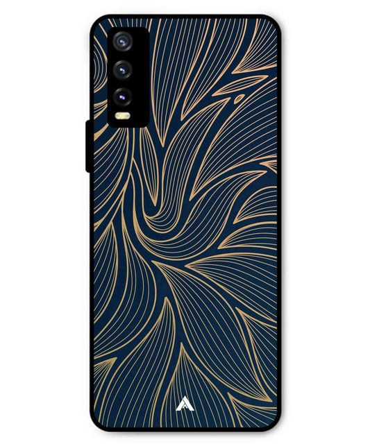 Stripe Pattern 18 Metal Back Cover Phone Case for Vivo Y20