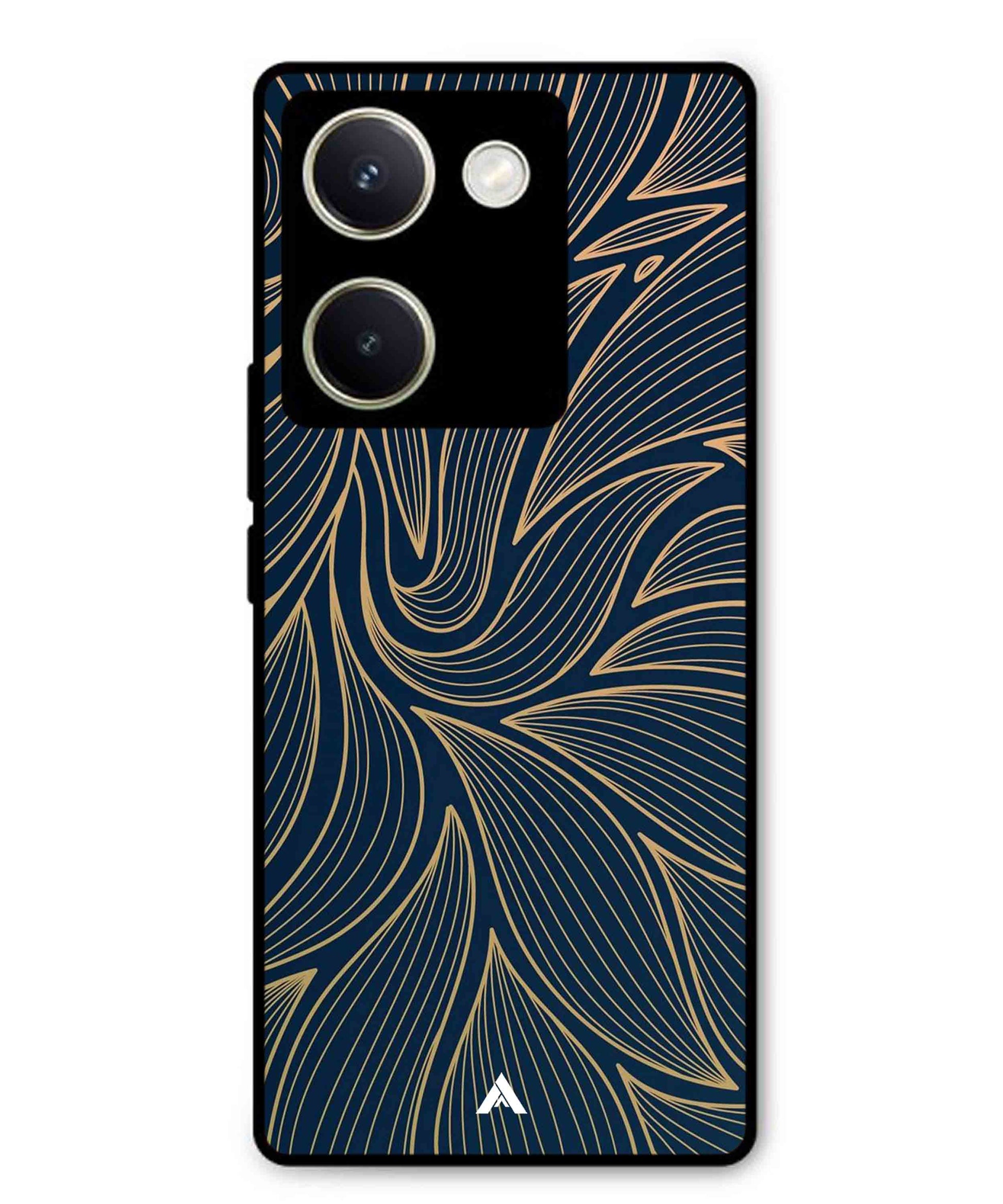Stripe Pattern 18 Metal Back Cover Phone Case for Vivo Y200 Pro