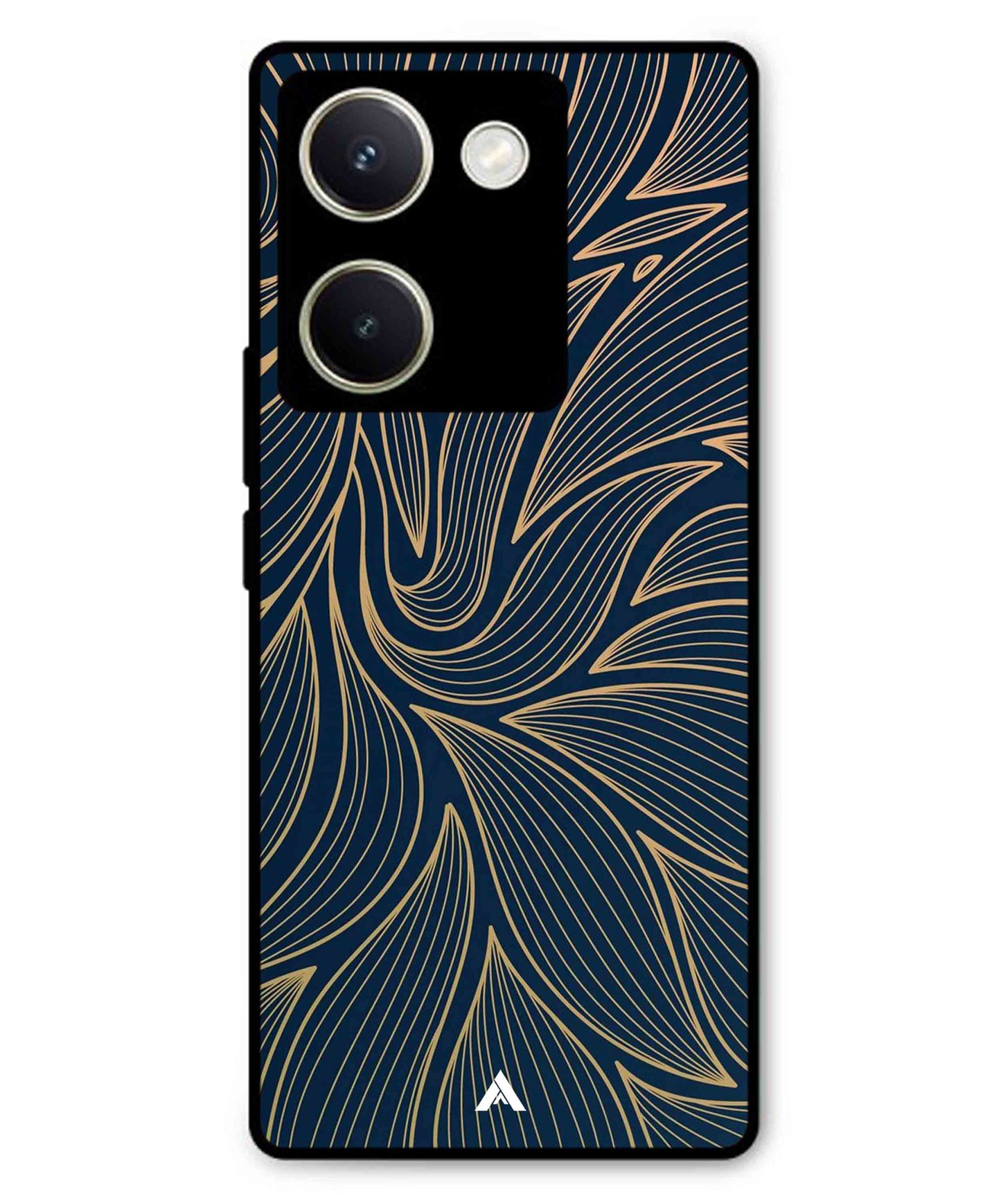 Stripe Pattern 18 Metal Back Cover Phone Case for Vivo Y300 Plus
