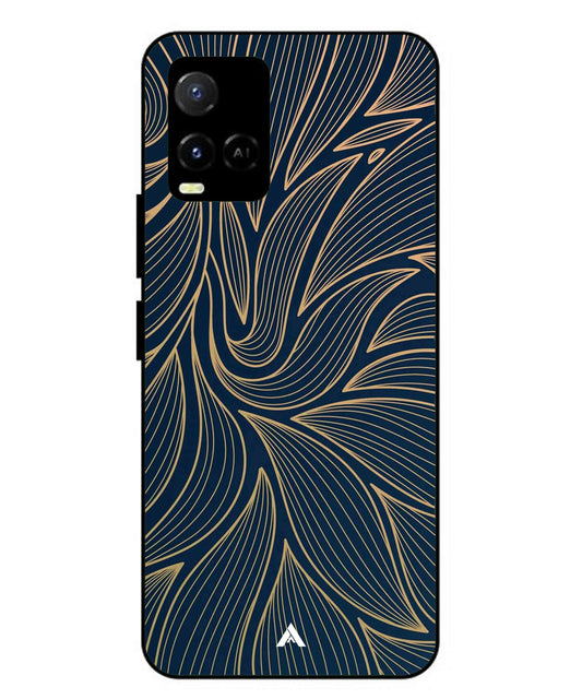 Stripe Pattern 18 Metal Back Cover Phone Case for Vivo Y36
