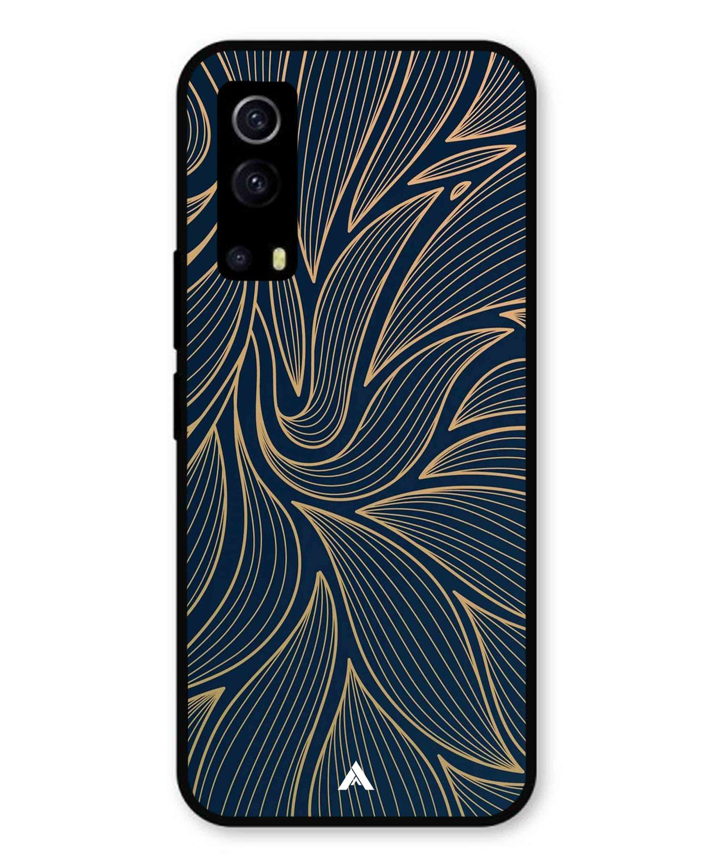 Stripe Pattern 18 Metal Back Cover Phone Case for Vivo Y53s