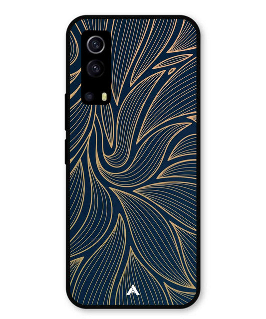 Stripe Pattern 18 Metal Back Cover Phone Case for Vivo Y53s