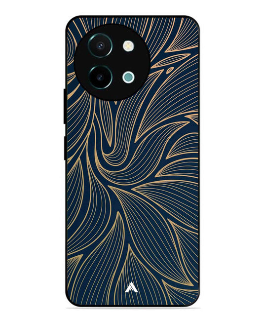 Stripe Pattern 18 Metal Back Cover Phone Case for Vivo Y58