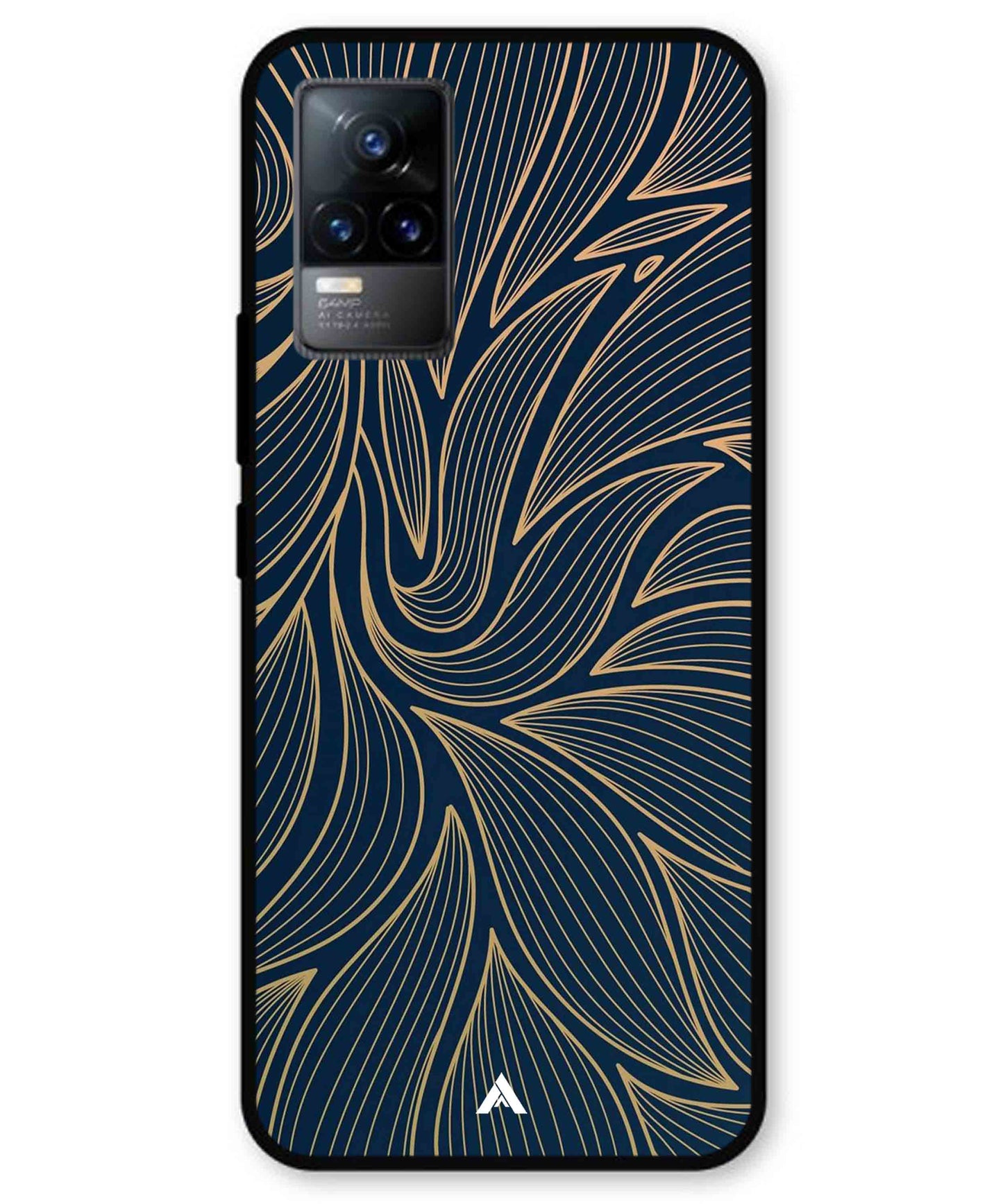 Stripe Pattern 18 Metal Back Cover Phone Case for Vivo Y73