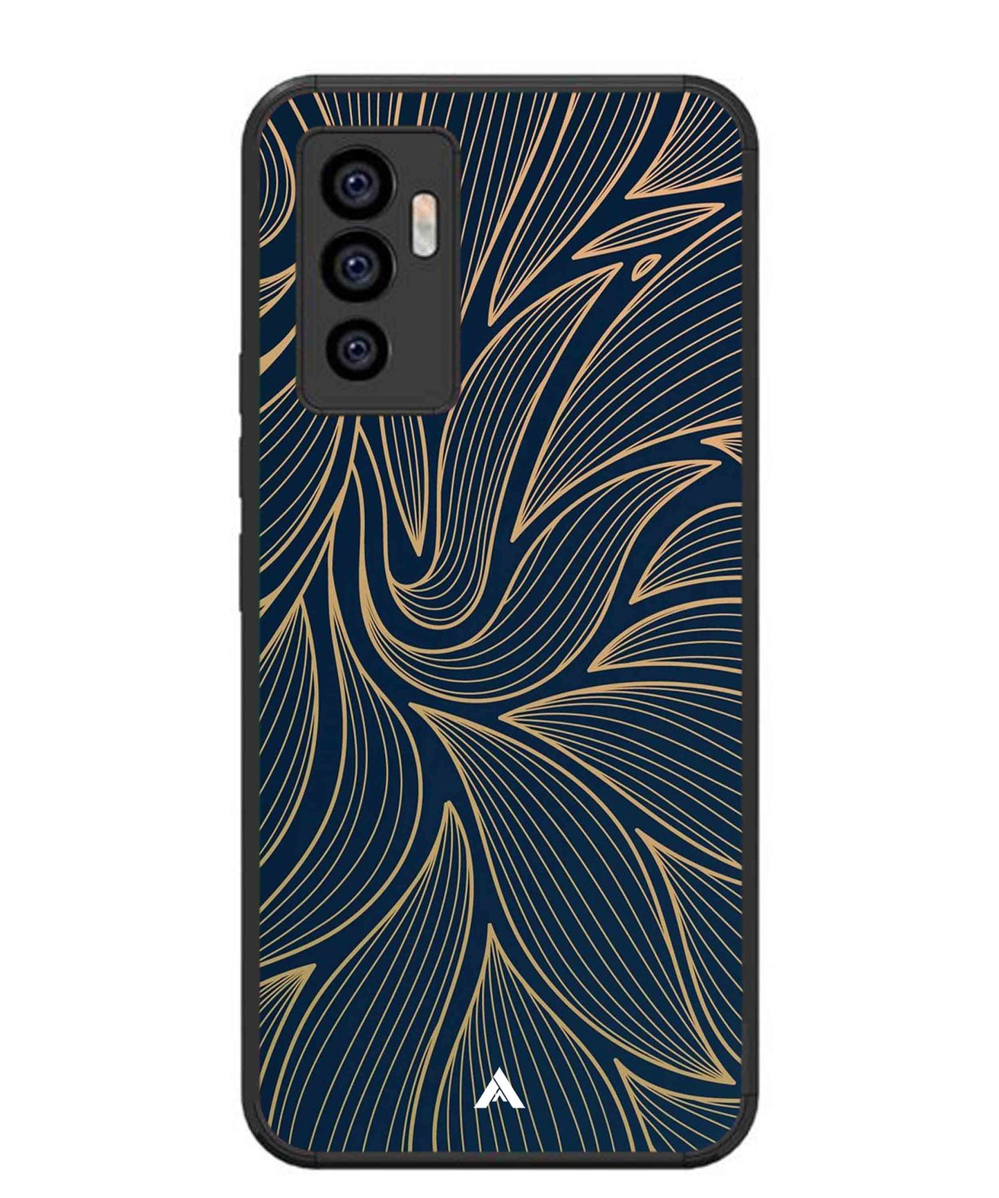 Stripe Pattern 18 Metal Back Cover Phone Case for Vivo Y75 4G