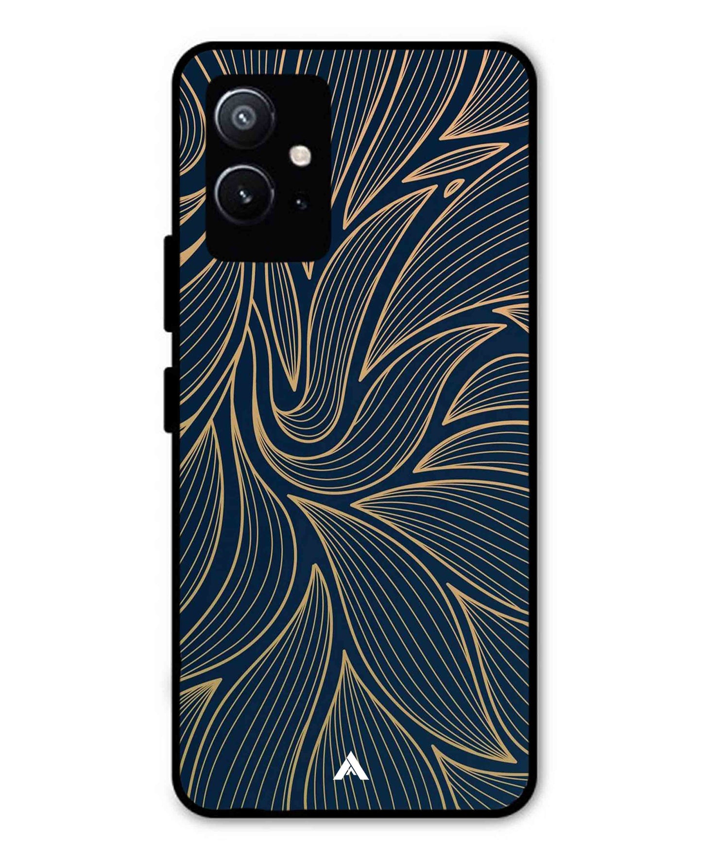 Stripe Pattern 18 Metal Back Cover Phone Case for Vivo Y75 5G