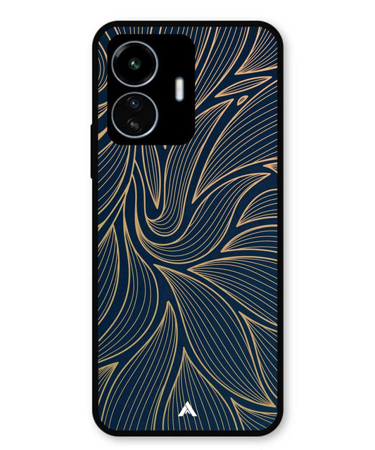 Stripe Pattern 18 Metal Back Cover Phone Case for Vivo Y77