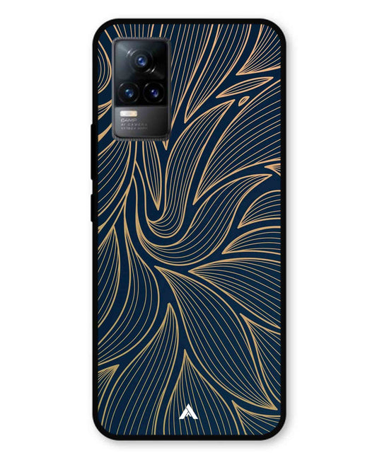 Stripe Pattern 18 Metal Back Cover Phone Case for Vivo v21e 4G