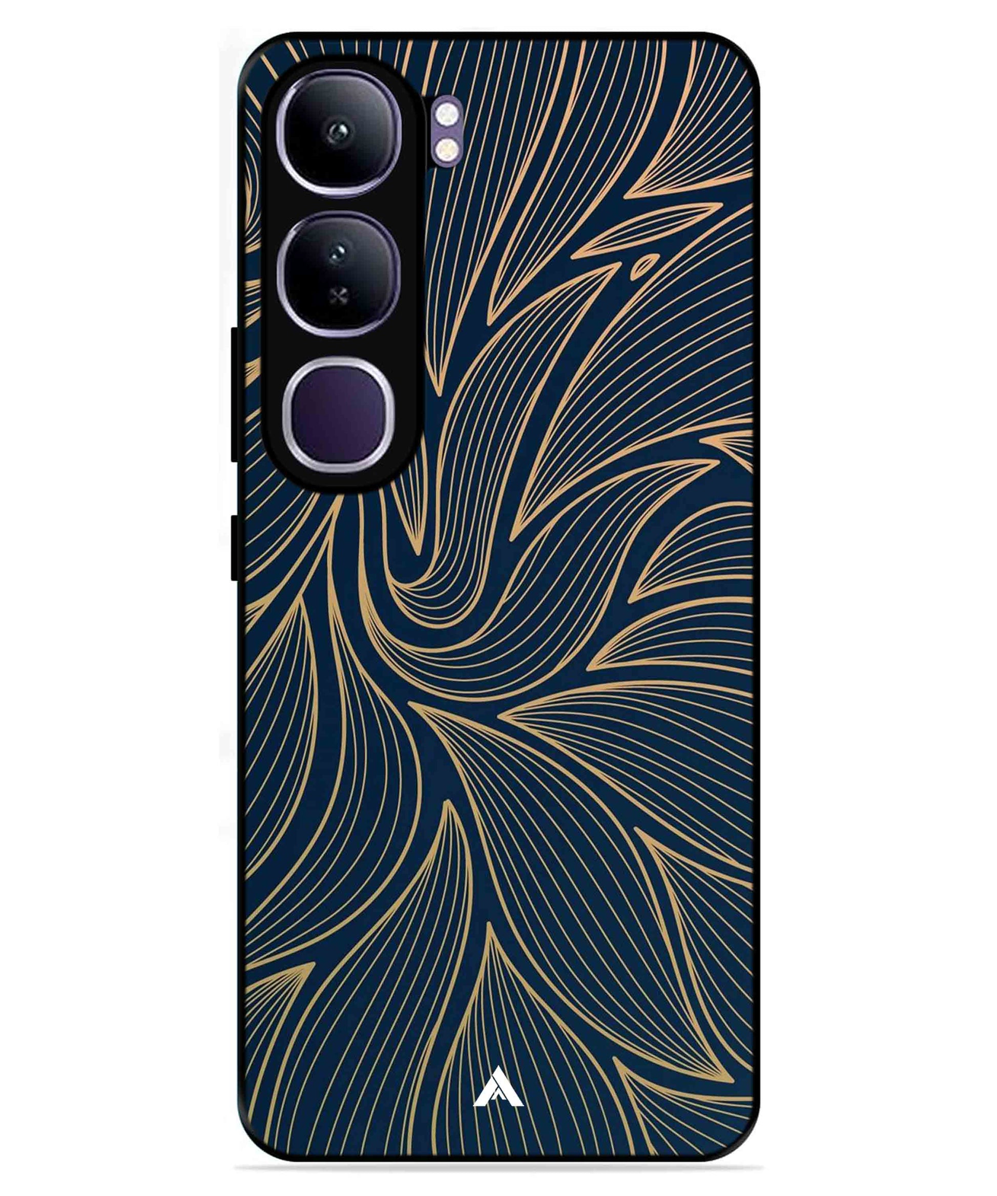 Stripe Pattern 18 Metal Back Cover Phone Case for Vivo v40 Lite