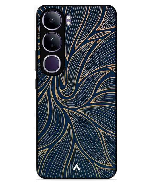 Stripe Pattern 18 Metal Back Cover Phone Case for Vivo v40 Lite