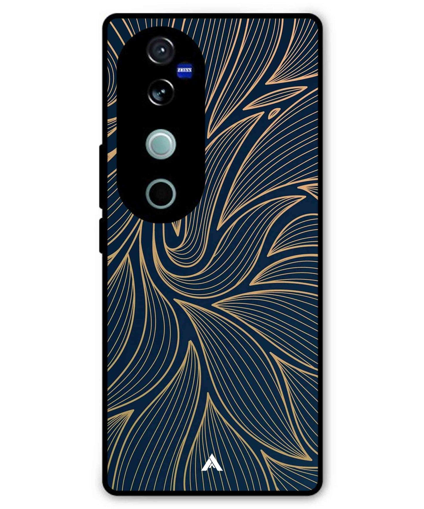 Stripe Pattern 18 Metal Back Cover Phone Case for Vivo v40 Pro