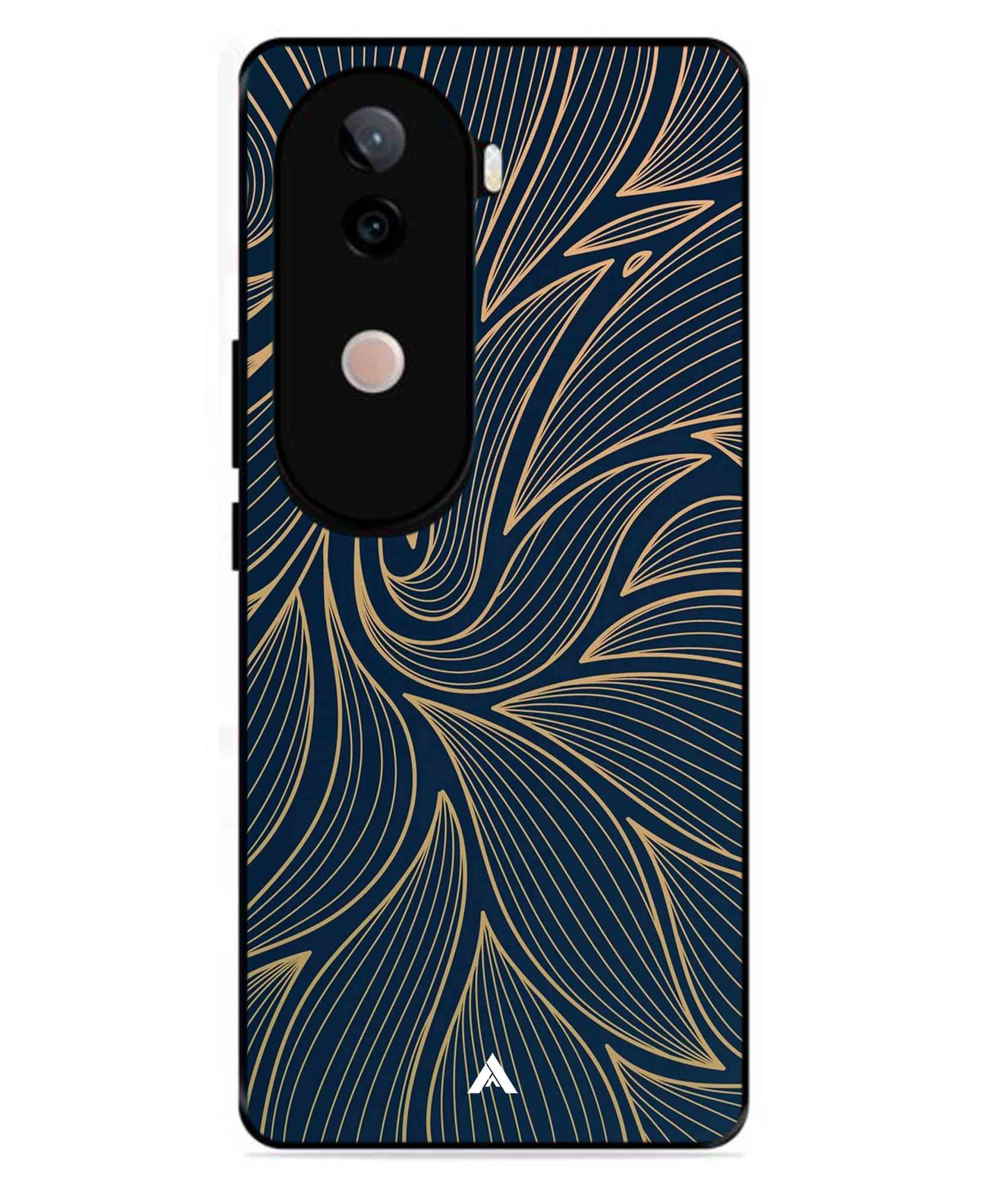 Stripe Pattern 18 Metal Back Cover Phone Case for Vivo v40e