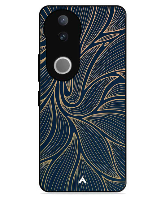 Stripe Pattern 18 Metal Back Cover Phone Case for Vivo v50