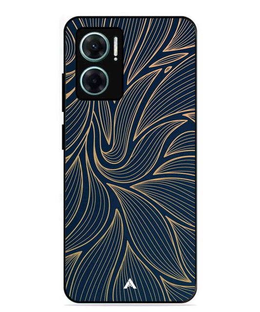 Stripe Pattern 18 Metal Back Cover Phone Case for Xiaomi Redmi 11 Prime 5G