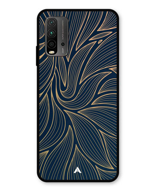 Stripe Pattern 18 Metal Back Cover Phone Case for Xiaomi Redmi 9 Power