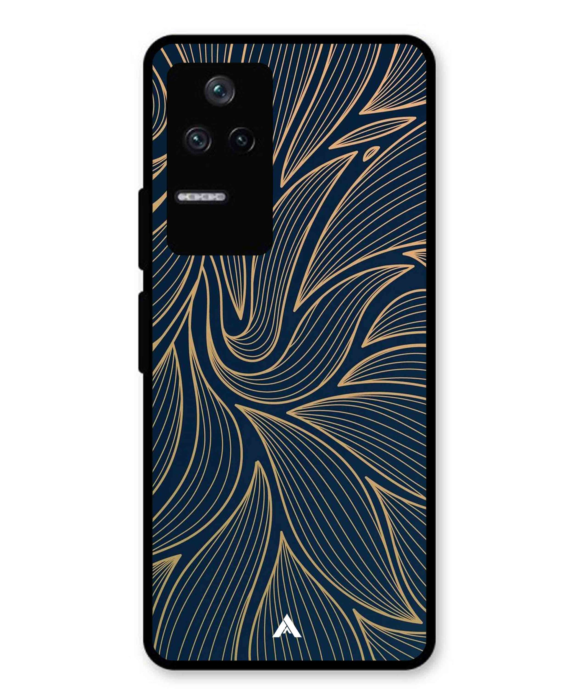 Stripe Pattern 18 Metal Back Cover Phone Case for Xiaomi Redmi K40s