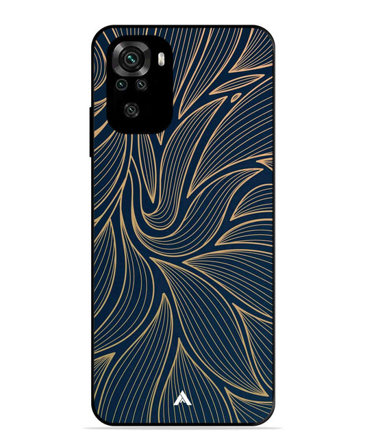 Stripe Pattern 18 Metal Back Cover Phone Case for Xiaomi Redmi Note 10