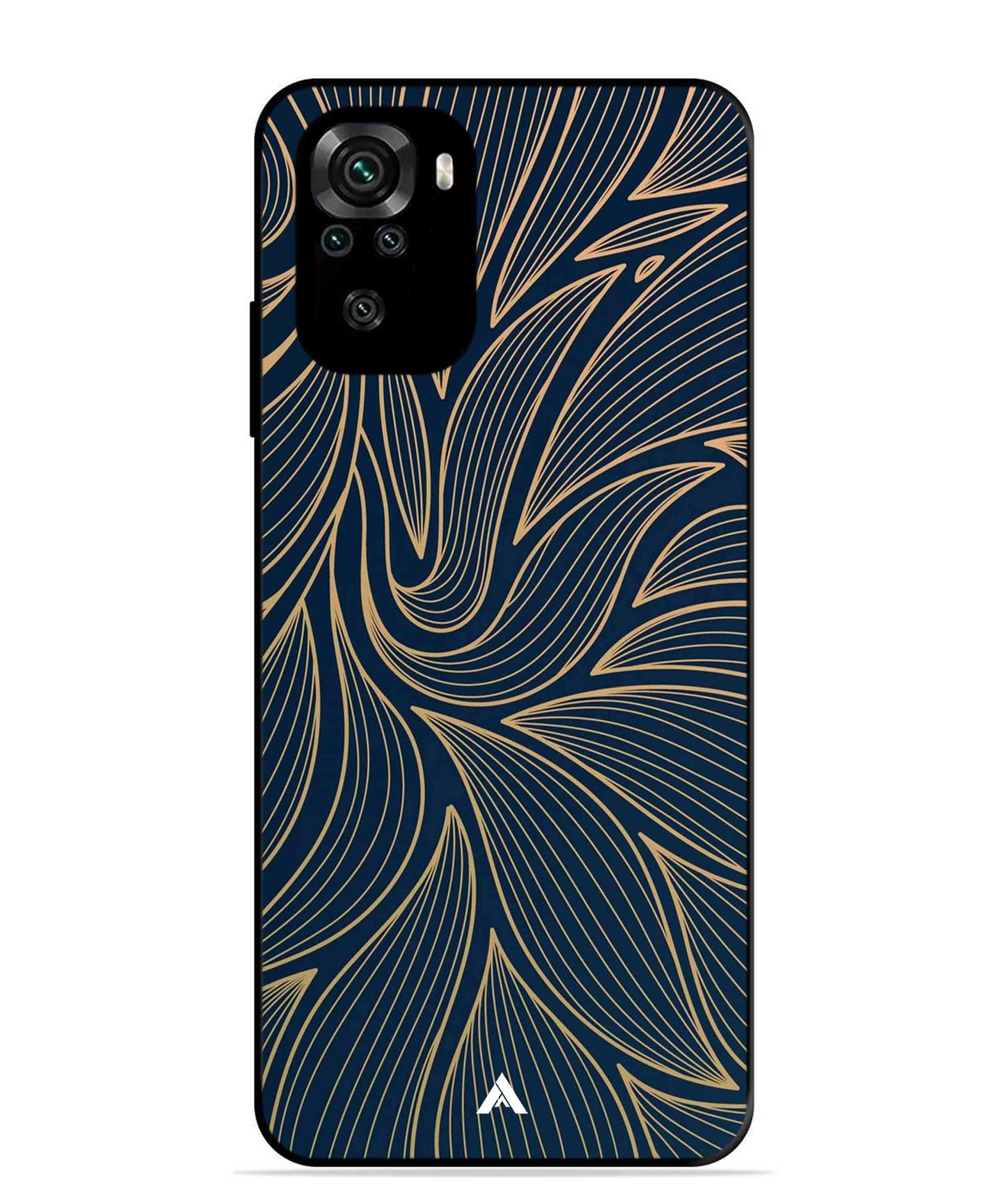 Stripe Pattern 18 Metal Back Cover Phone Case for Xiaomi Redmi Note 11SE