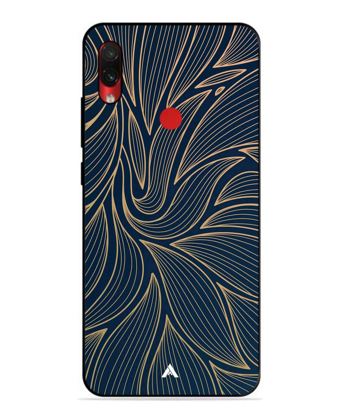 Stripe Pattern 18 Metal Back Cover Phone Case for Xiaomi Redmi Note 7s