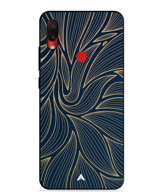Stripe Pattern 18 Metal Back Cover Phone Case for Xiaomi Redmi Note 7s