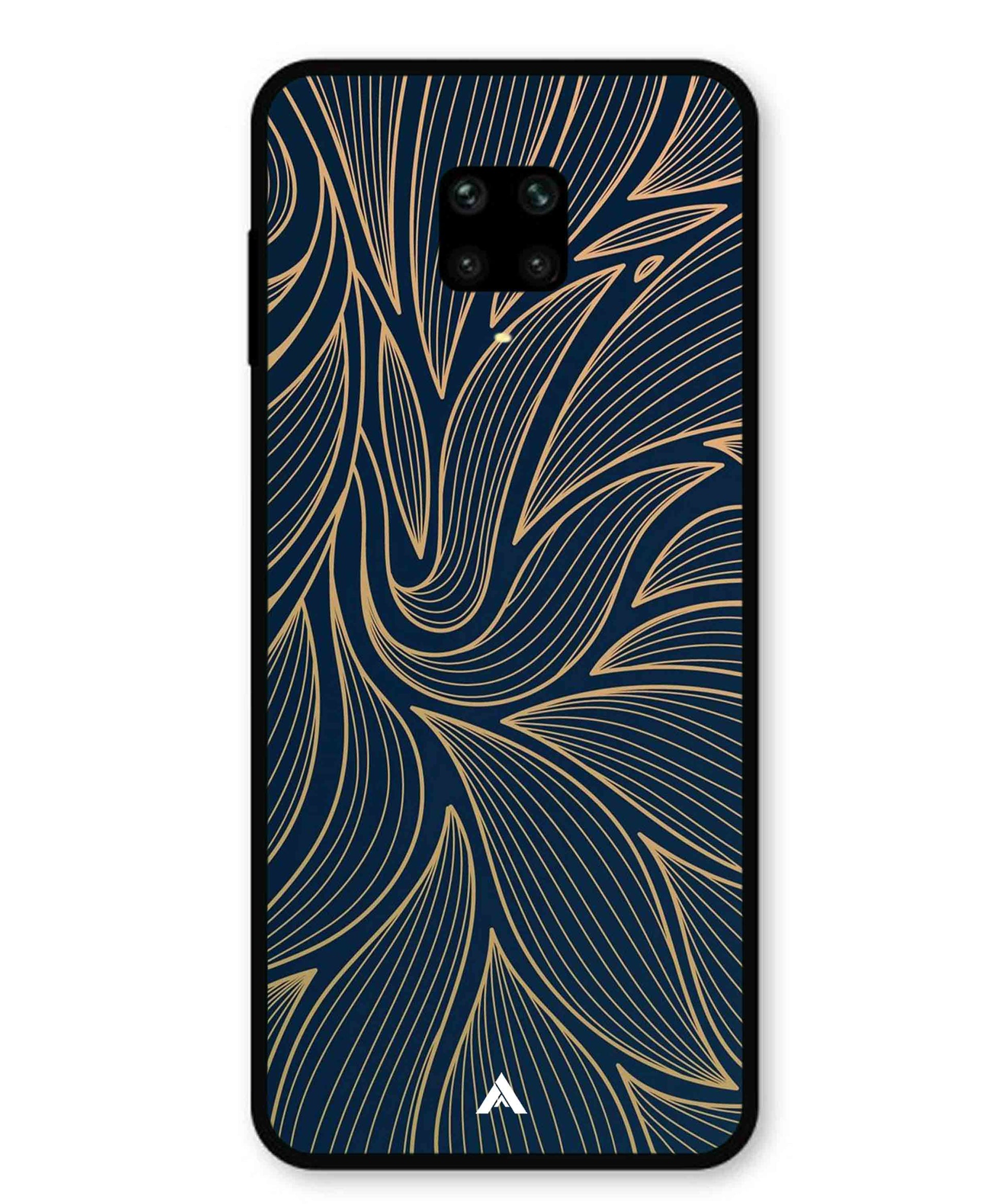 Stripe Pattern 18 Metal Back Cover Phone Case for Xiaomi Redmi Note 9 Pro Max
