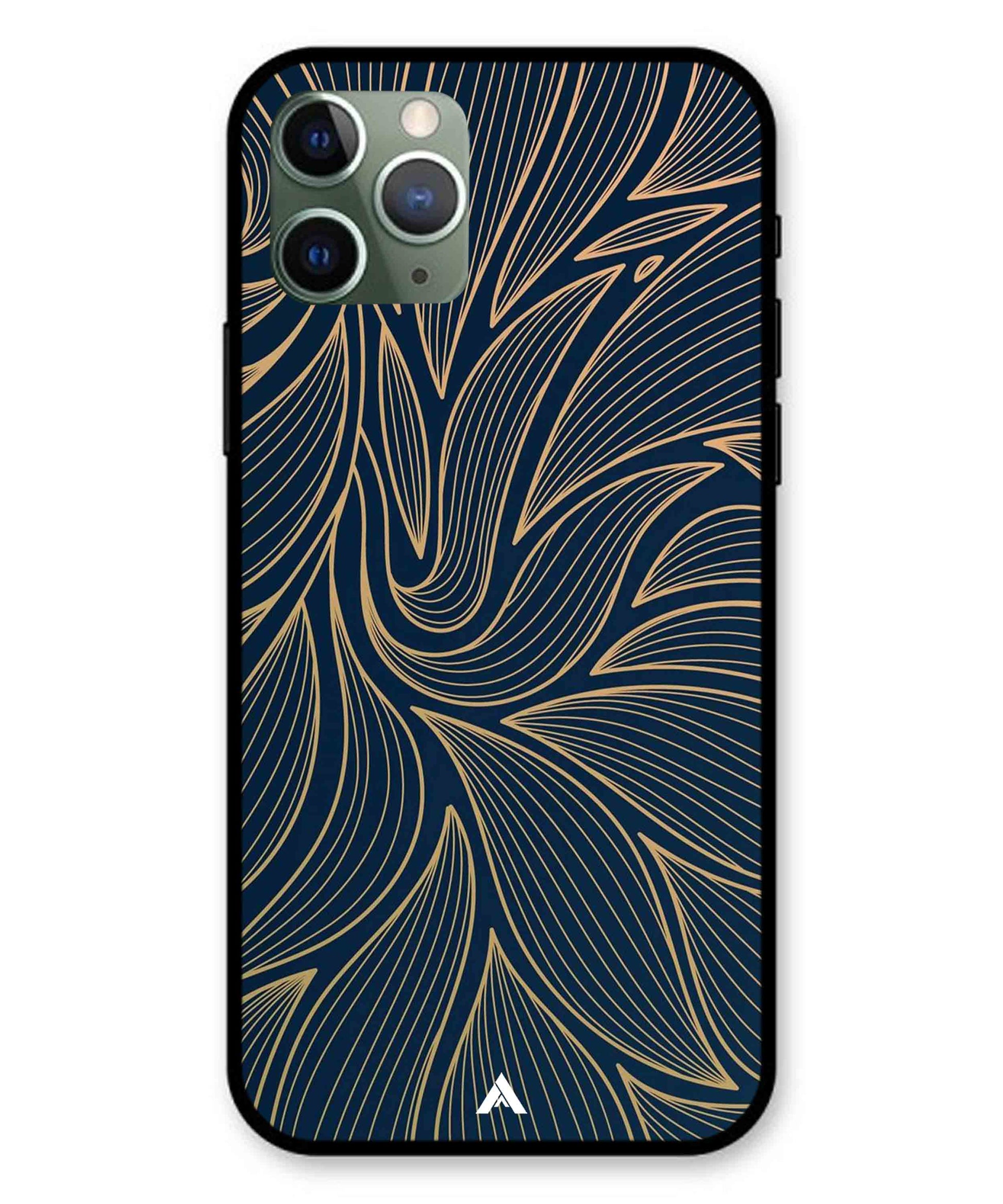 Stripe Pattern 18 Metal Back Cover Phone Case for iPhone 11 Pro