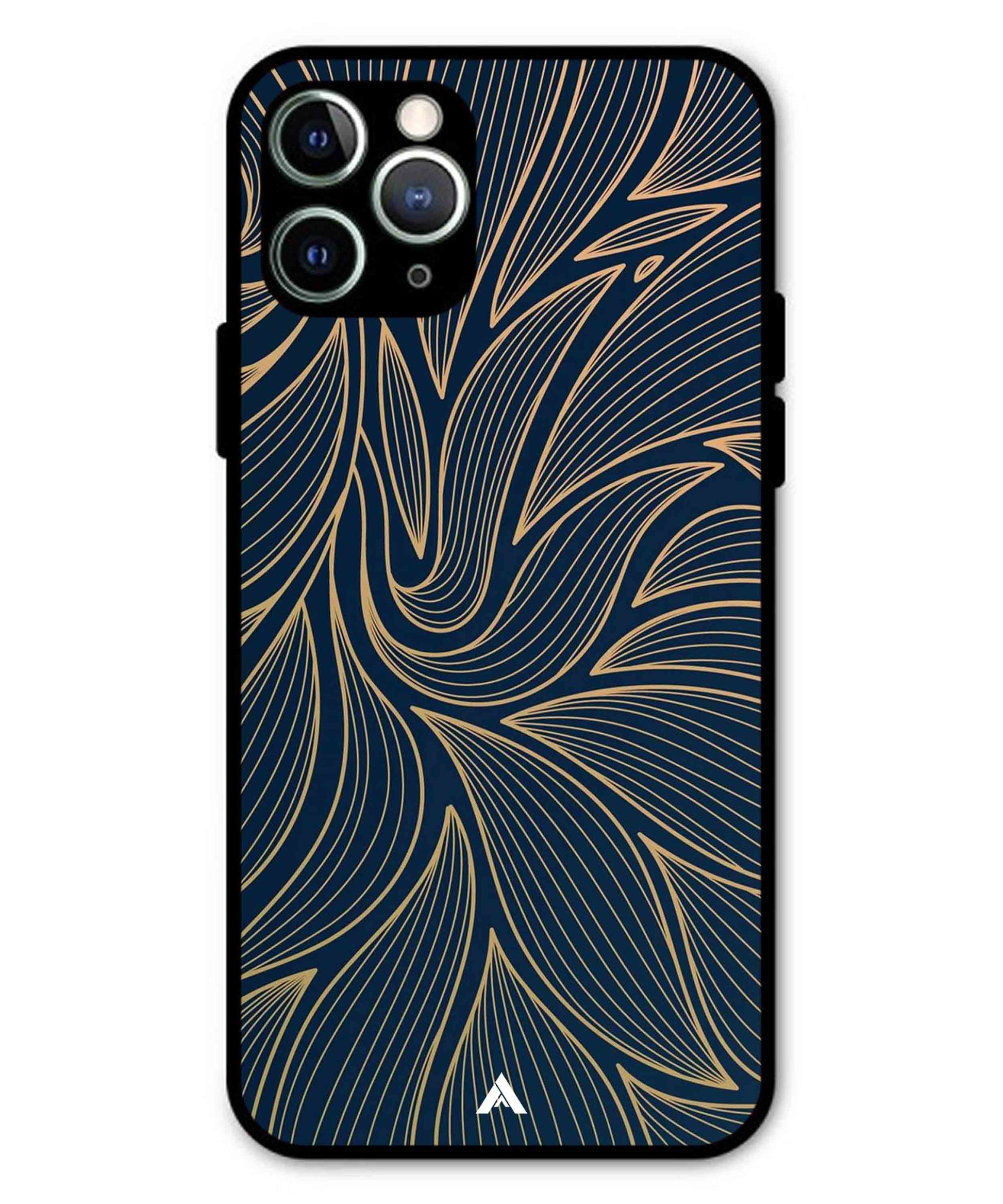 Stripe Pattern 18 Metal Back Cover Phone Case for iPhone 11 Pro Max
