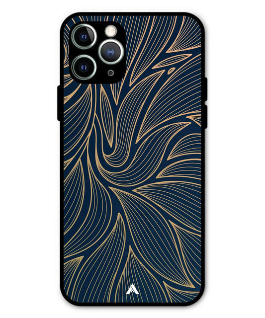 Stripe Pattern 18 Metal Back Cover Phone Case for iPhone 11 Pro Max