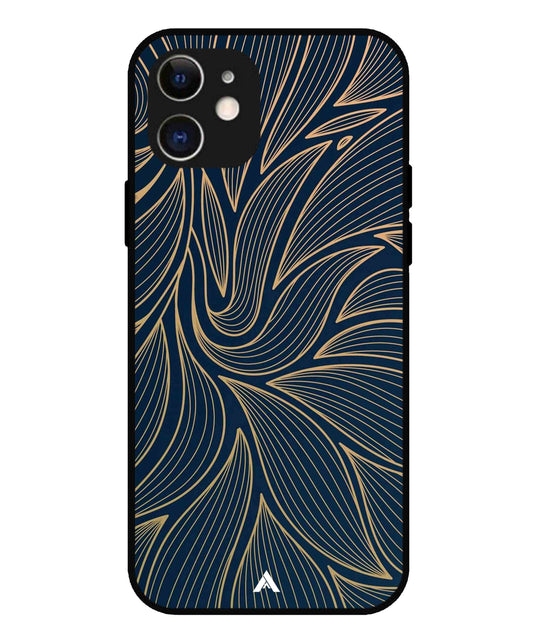 Stripe Pattern 18 Metal Back Cover Phone Case for iPhone 12