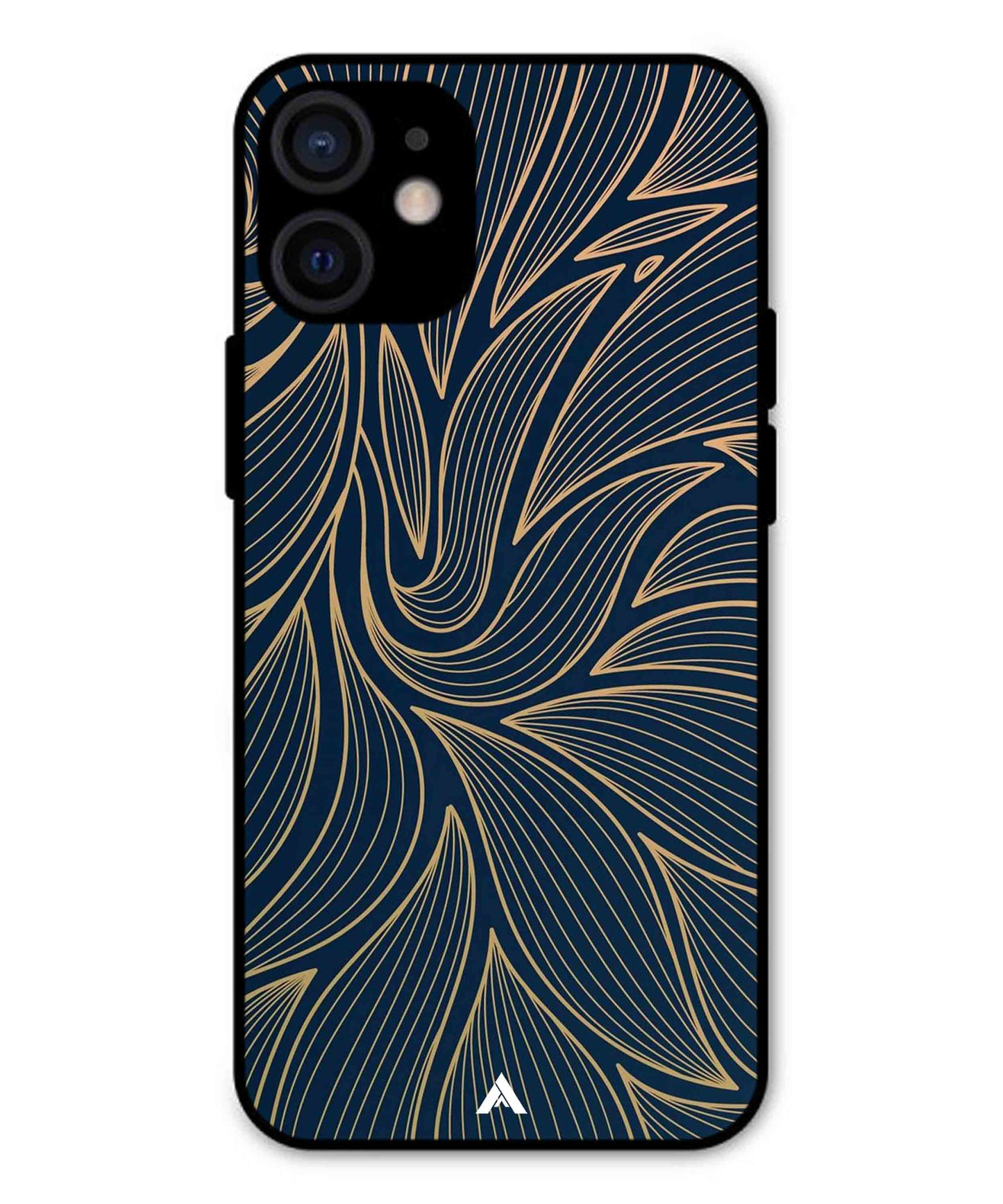 Stripe Pattern 18 Metal Back Cover Phone Case for iPhone 12 Mini