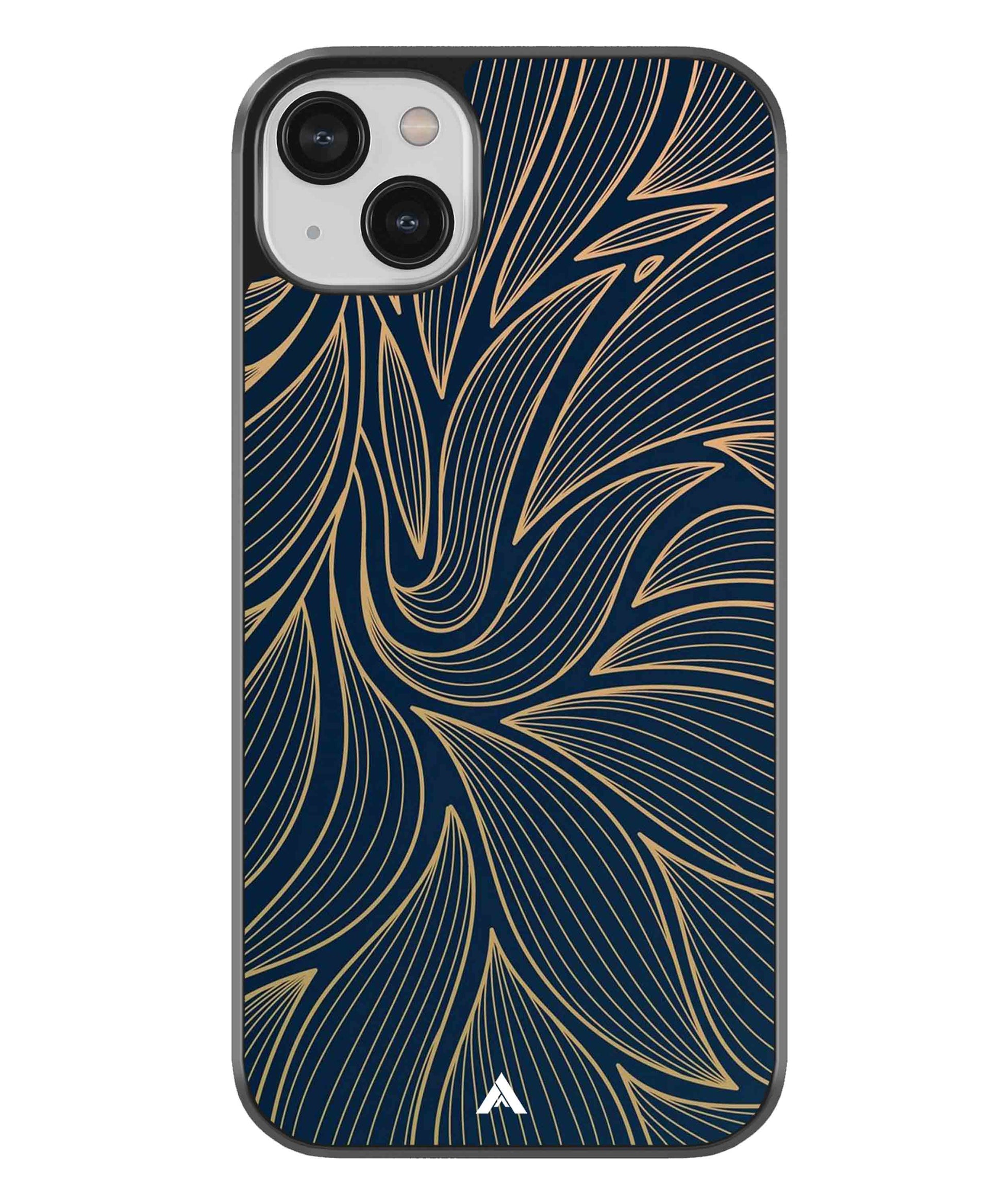 Stripe Pattern 18 Metal Back Cover Phone Case for iPhone 13