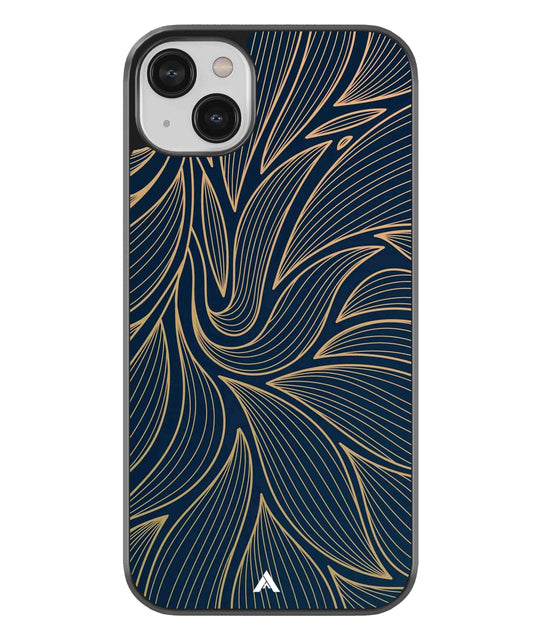 Stripe Pattern 18 Metal Back Cover Phone Case for iPhone 13