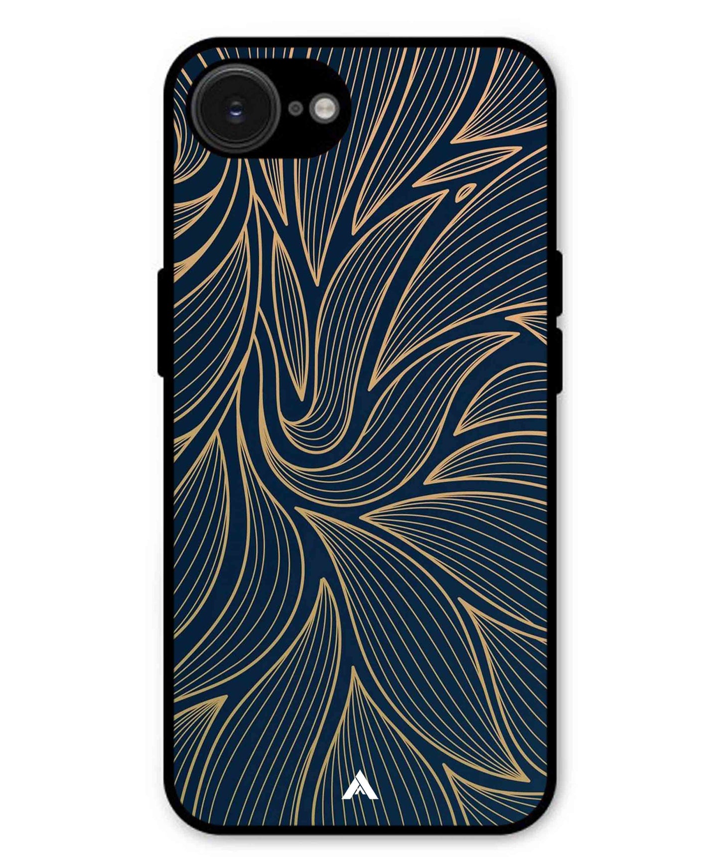 Stripe Pattern 18 Metal Back Cover Phone Case for iPhone 16e