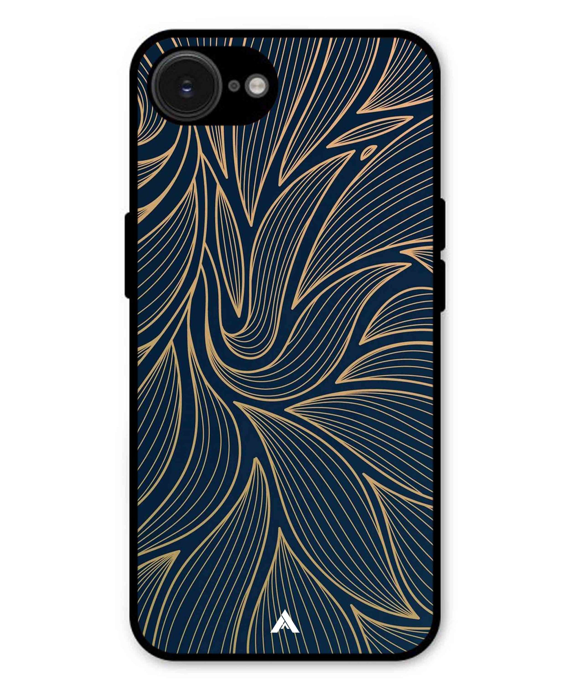 Stripe Pattern 18 Metal Back Cover Phone Case for iPhone 16e