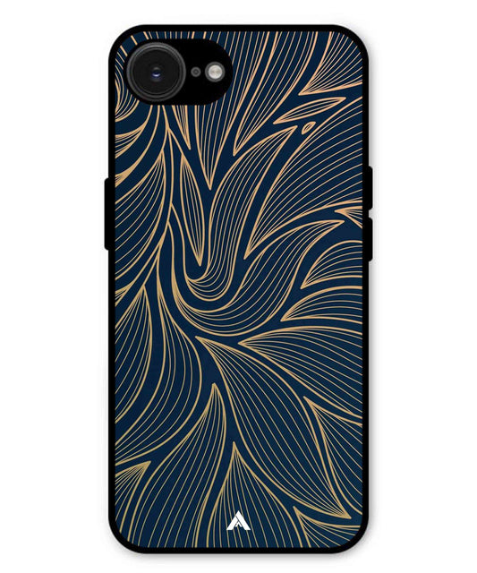 Stripe Pattern 18 Metal Back Cover Phone Case for iPhone 16e