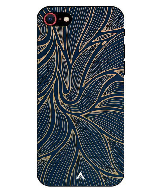 Stripe Pattern 18 Metal Back Cover Phone Case for iPhone 7