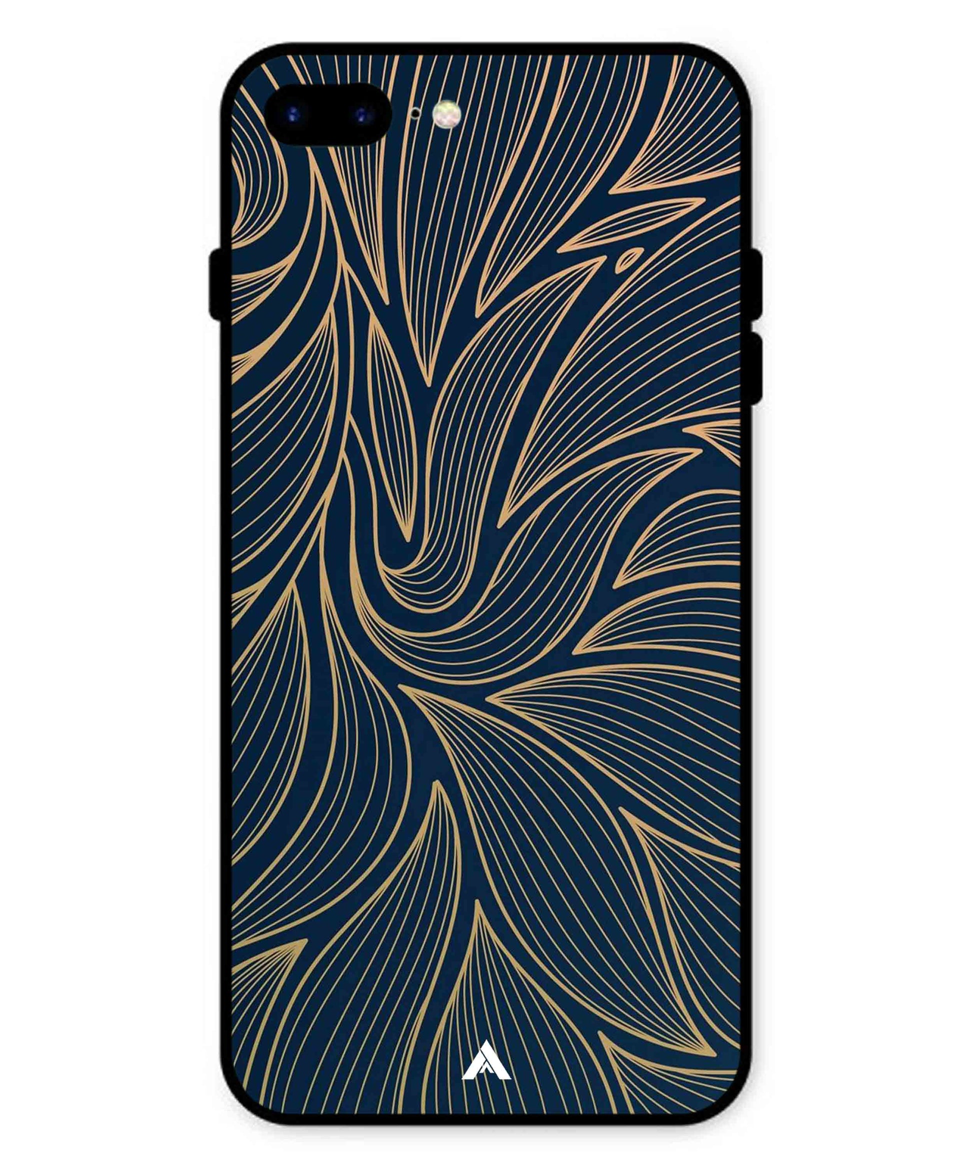 Stripe Pattern 18 Metal Back Cover Phone Case for iPhone 7 Plus
