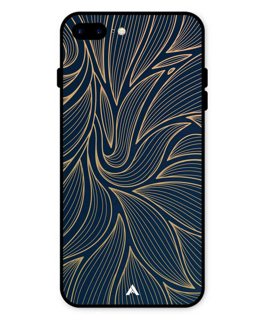 Stripe Pattern 18 Metal Back Cover Phone Case for iPhone 7 Plus