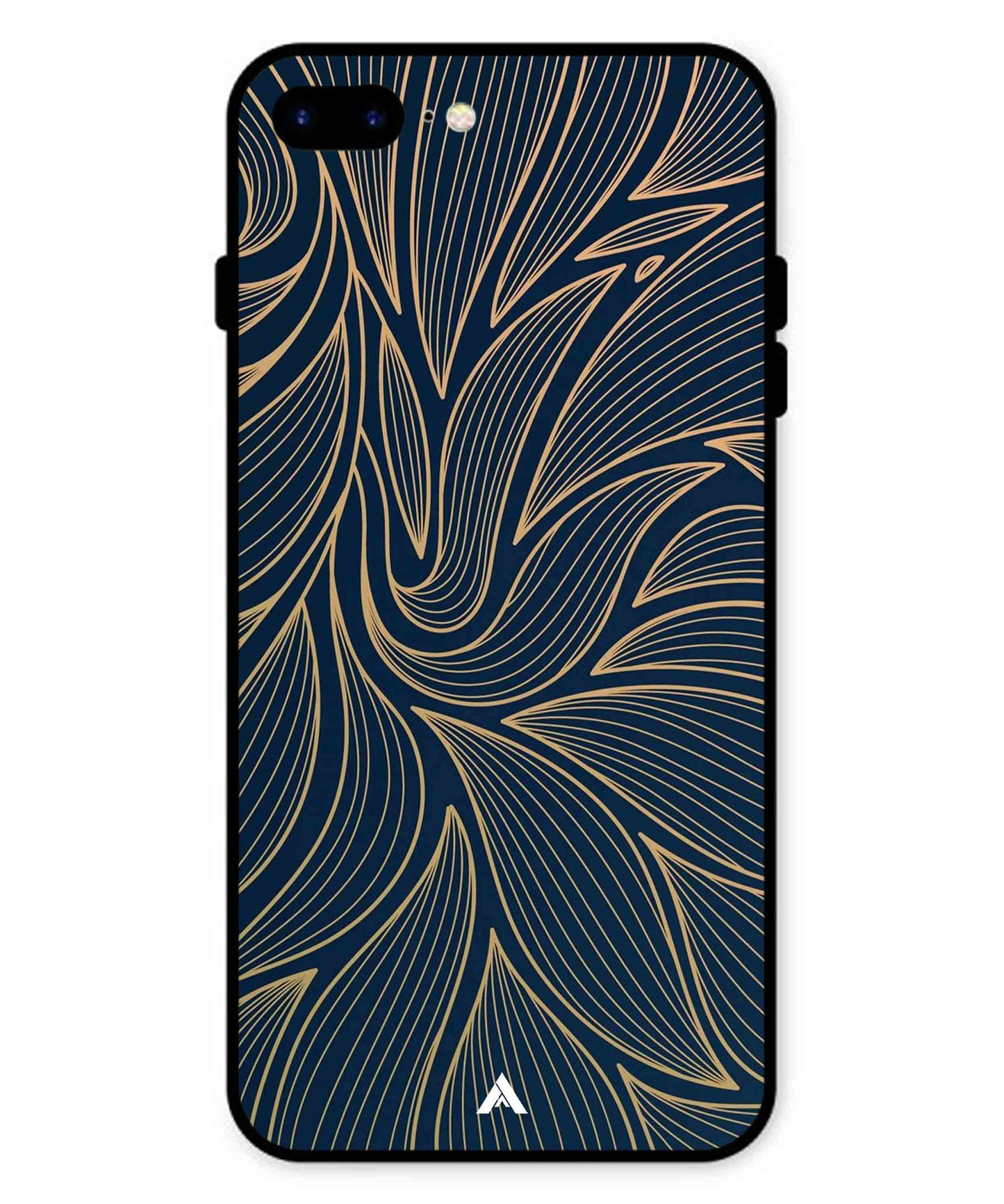 Stripe Pattern 18 Metal Back Cover Phone Case for iPhone 8 Plus