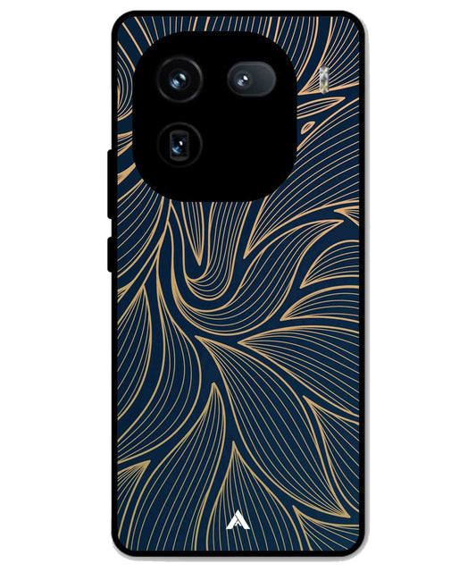 Stripe Pattern 18 Metal Back Cover Phone Case for iQOO 12