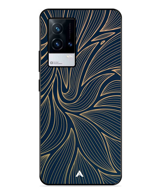 Stripe Pattern 18 Metal Back Cover Phone Case for iQOO 9