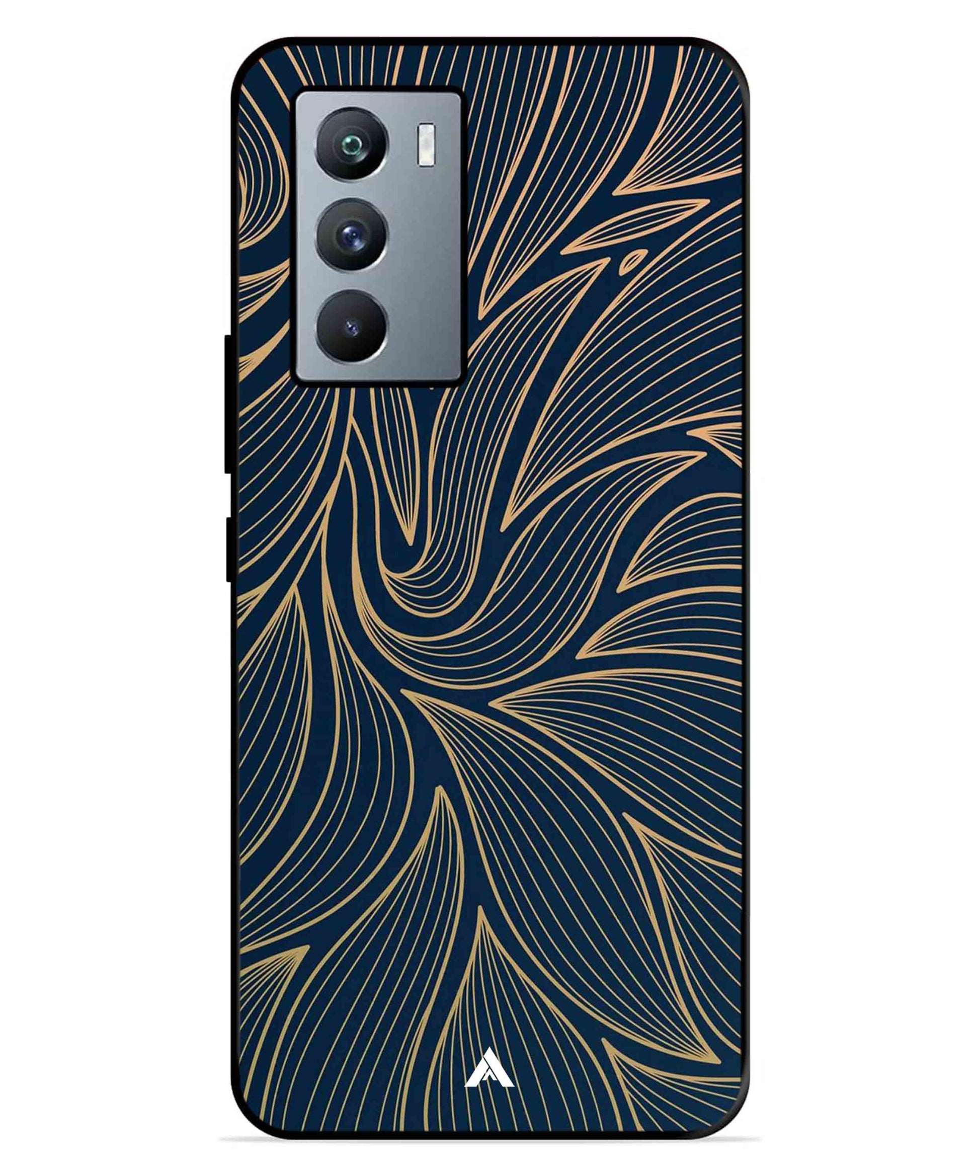 Stripe Pattern 18 Metal Back Cover Phone Case for iQOO 9 SE