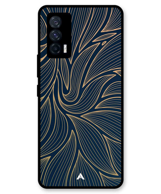 Stripe Pattern 18 Metal Back Cover Phone Case for iQOO Neo 5