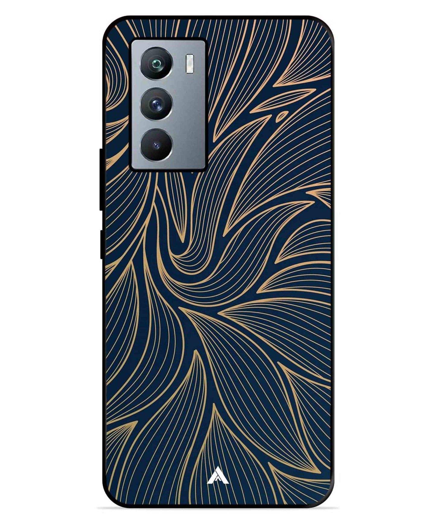 Stripe Pattern 18 Metal Back Cover Phone Case for iQOO Neo 5s