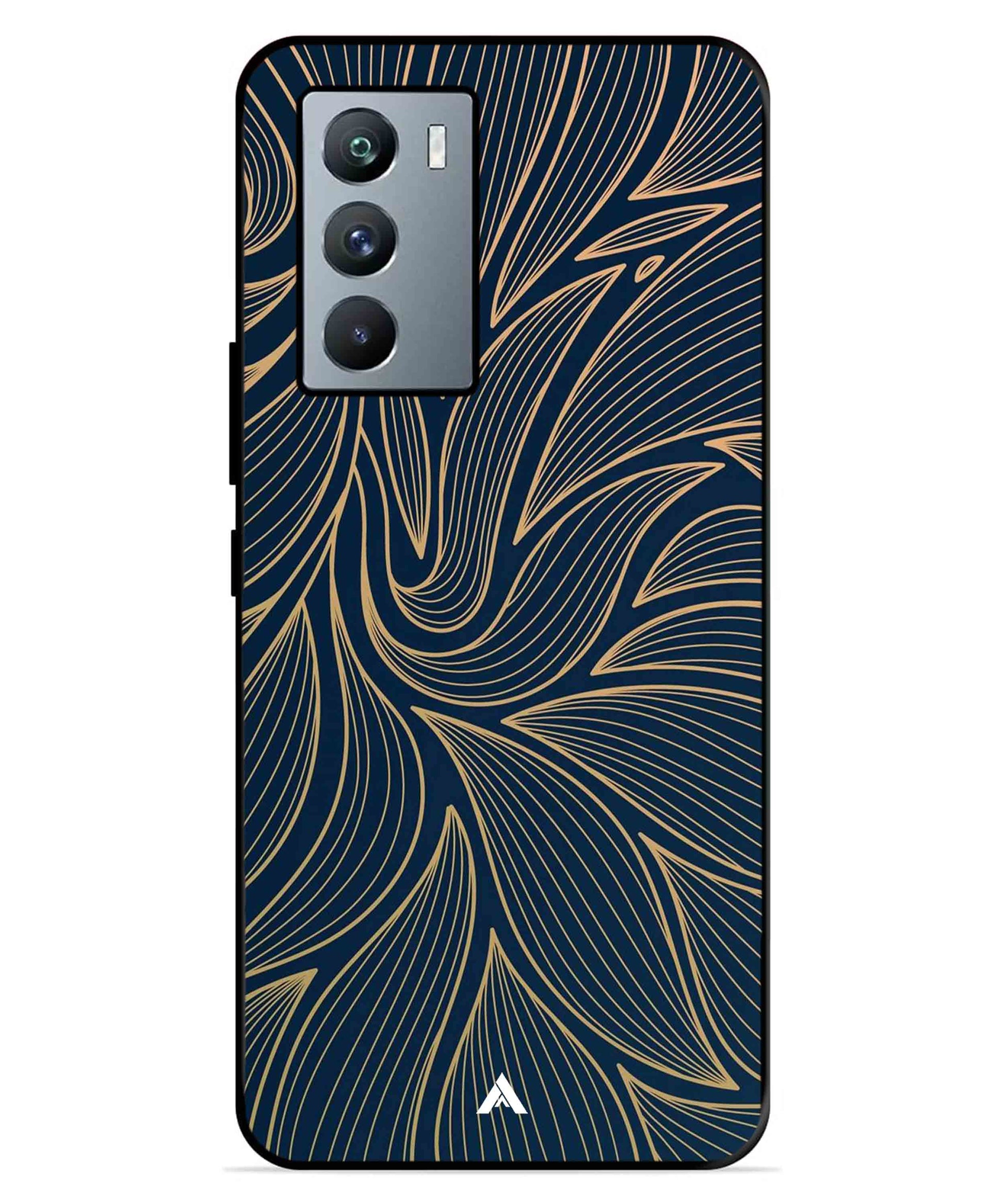 Stripe Pattern 18 Metal Back Cover Phone Case for iQOO Neo 5s