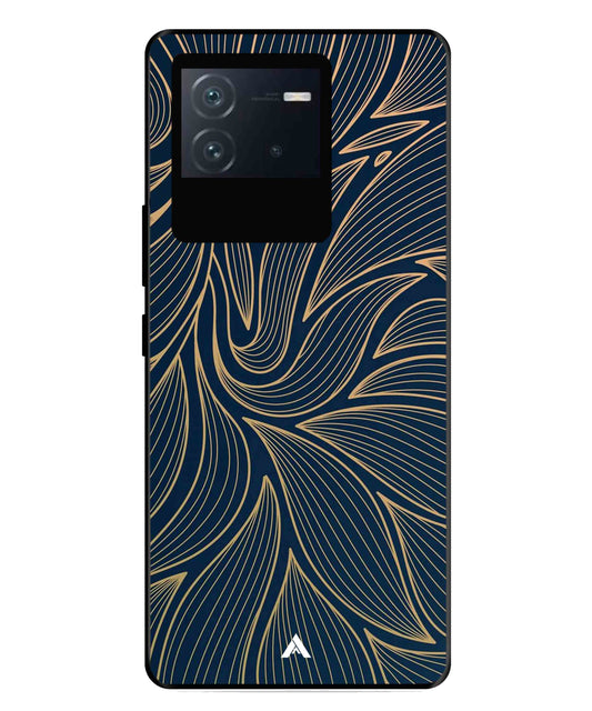 Stripe Pattern 18 Metal Back Cover Phone Case for iQOO Neo 6