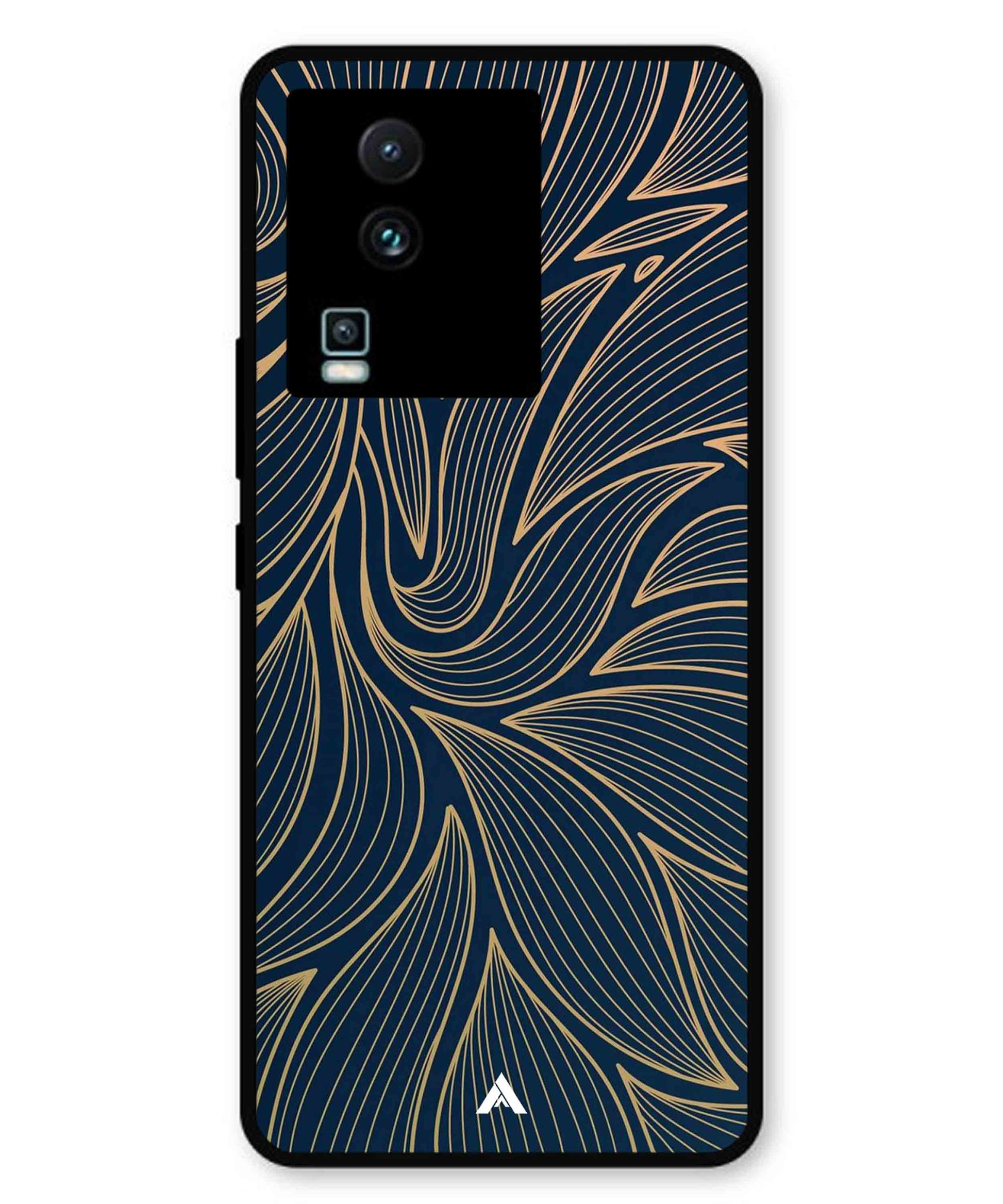 Stripe Pattern 18 Metal Back Cover Phone Case for iQOO Neo 7