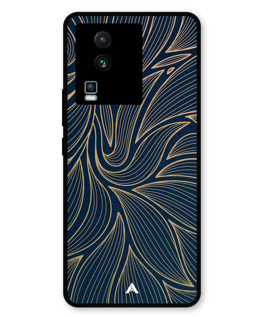 Stripe Pattern 18 Metal Back Cover Phone Case for iQOO Neo 7